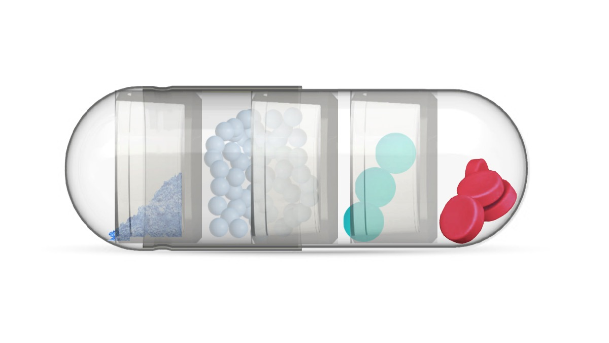 Multi-component capsules